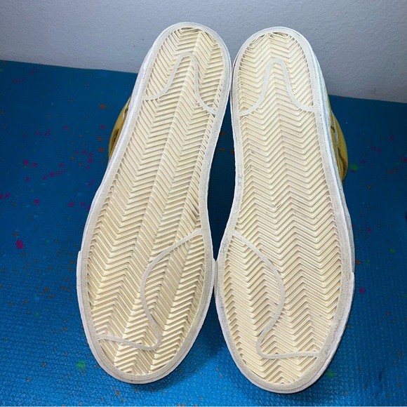 Rare Nike Mens Dunk High top AC 398263-700 Suede Varsity Maize Yellow Size 11 - Picture 6 of 10